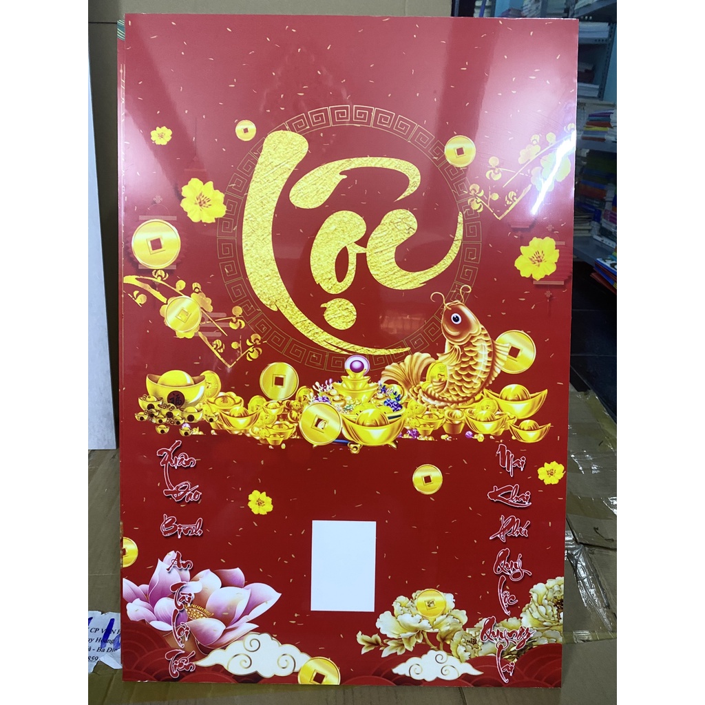 Lịch Gỗ Treo Tường Laminate Tráng Gương 2024  - Chim Công 02