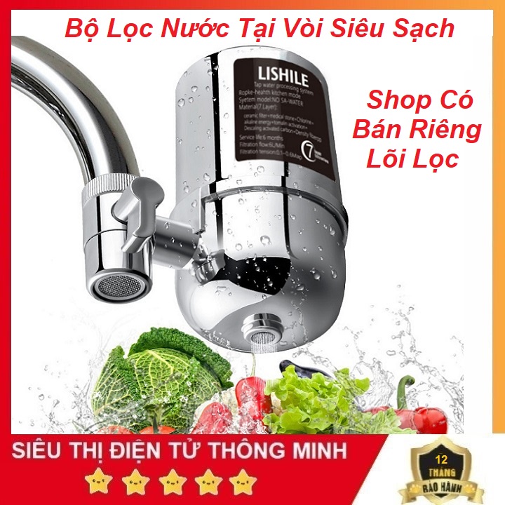 Máy Lọc Nước 7 Lớp Lọc Lishile Chính Hãng, Bộ Lọc Nước Tại Vòi - Cao Cấp - Siêu Sạch - Có Lõi Lọc Thay Thế - BH 6 Tháng