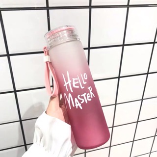 Bình Thuỷ Tinh Hello Master Có Dây Đeo
