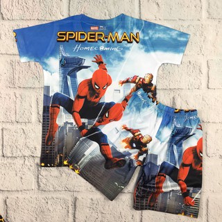 Quần áo trẻ em siêu nhân cho bé trai, siêu nhân nhện , Spiderman, Superman, Batman,bộ đồ bộ đồ siêu anh hùng 3DTE - 029