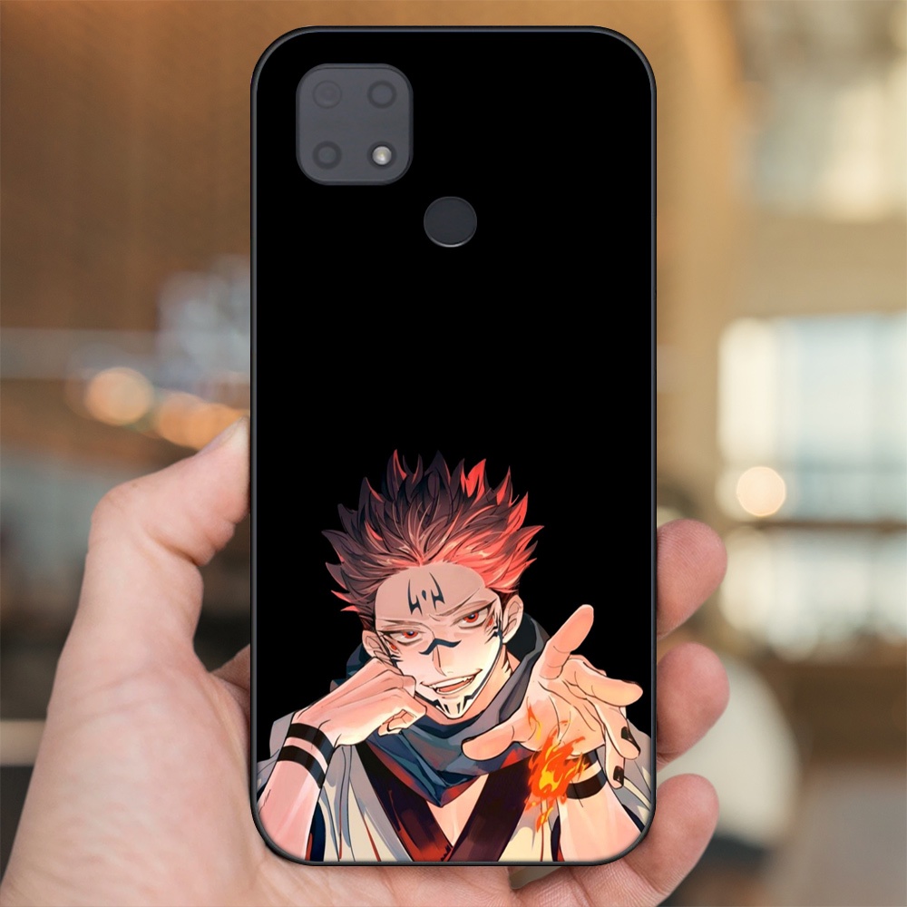 Ốp lưng Xiaomi Redmi 10C viền đen in hình Yuji Jujutsu Kaisen