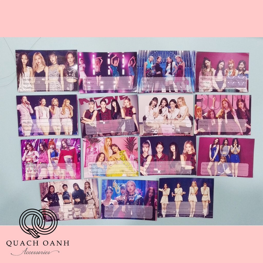 Nhãn vở hình Idol Blackpink Hàn Quốc - QO Accessories