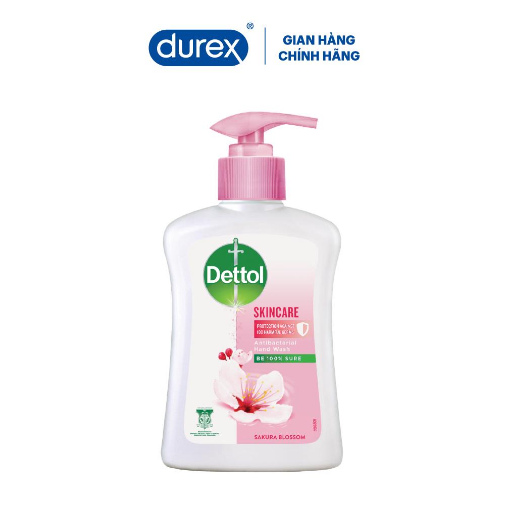 Quà Tặng Độc Quyền Durex - Nước rửa tay Dettol kháng khuẩn chăm sóc da - Chai 250g