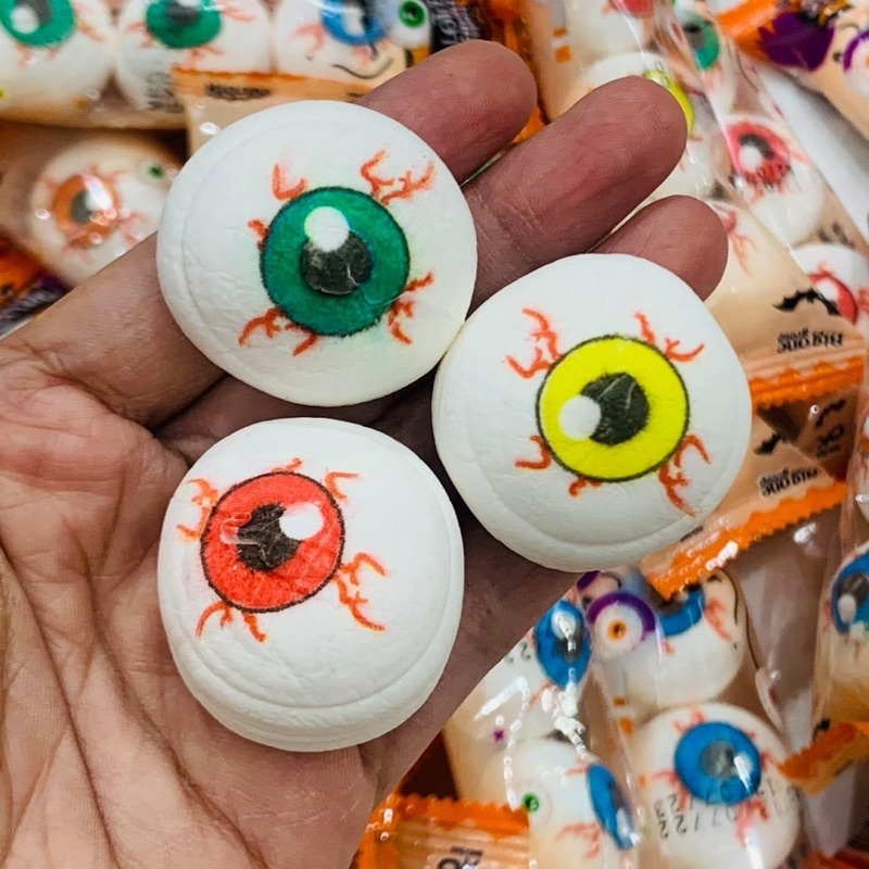 Kẹo Mashmallow con mắt Halloween Thái