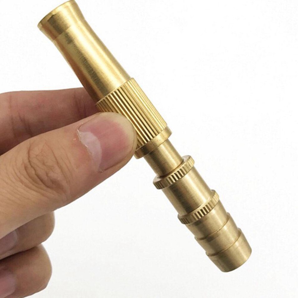 Đầu vòi xịt tăng áp, áp lực cao mini bằng đồng, nhỏ nhưng có võ, đa năng: vệ sinh, rửa xe, tưới cây