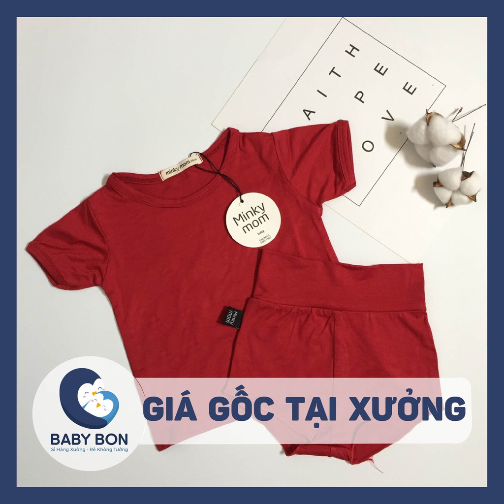 [GIÁ TẠI XƯỞNG] Bộ Minky Mom Chip Trẻ Em Cạp Cao VNXK Chính Hãng Mùa Hè