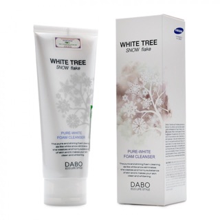 Sữa rửa mặt cây tuyết trắng có hạt massage dabo white tree snow flake 150ml