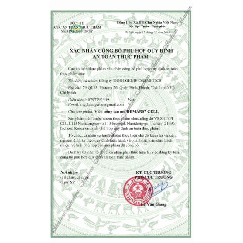 [Chính Hãng] 130 Viên Uống Hủy Mỡ Demar87 Genie Hàn Quốc | BigBuy360 - bigbuy360.vn