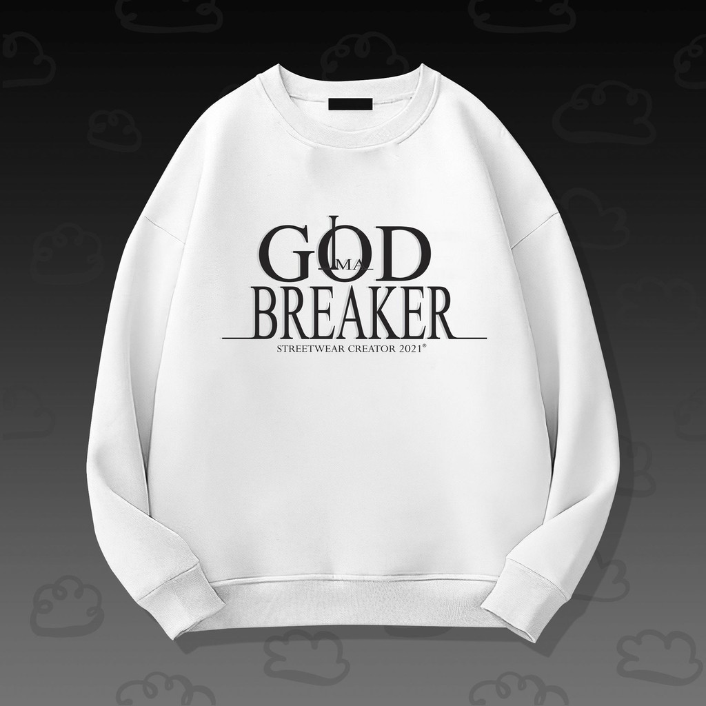 Áo Sweater God Breaker phong cách Ulzzang Hàn Quốc tay dài họa tiết  cá tính CoolZ CZ609