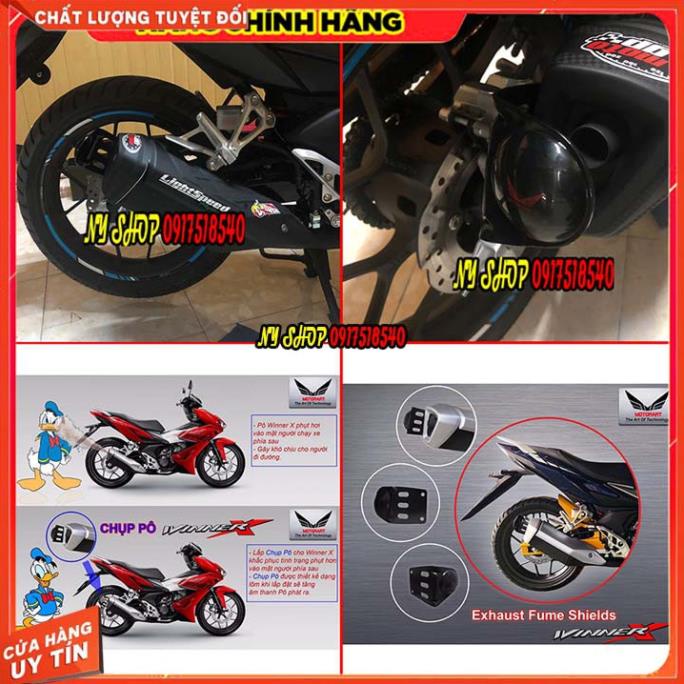 Chắn Khói Đuôi Pô Winner X - Hợp Kim Thép Sx Motorart