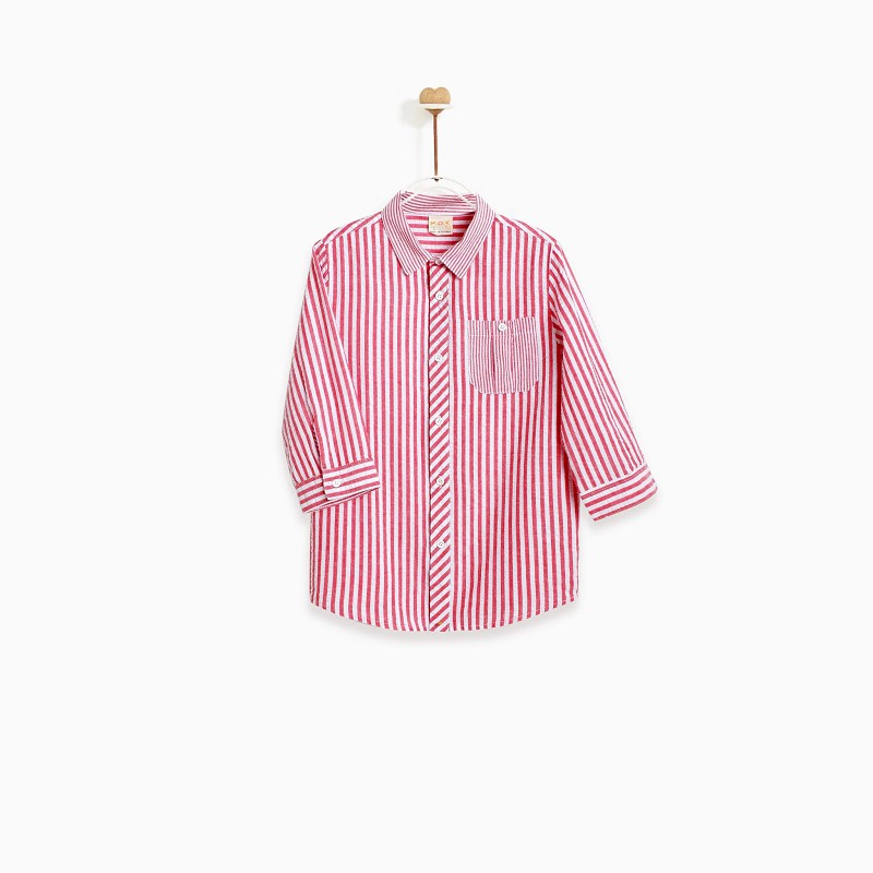 Áo bé trai - Little Red Plaid Summer M.D.K - chất liệu 100% cotton mềm mại, thoáng mát