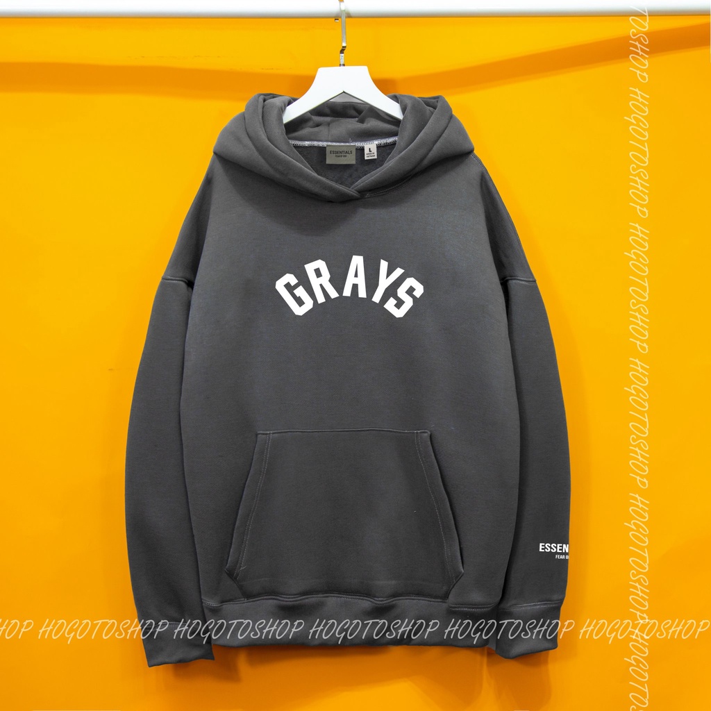 Áo nỉ Hoodie GRAYS Hogoto shop , Áo hoodie nam nữ nỉ bông cotton