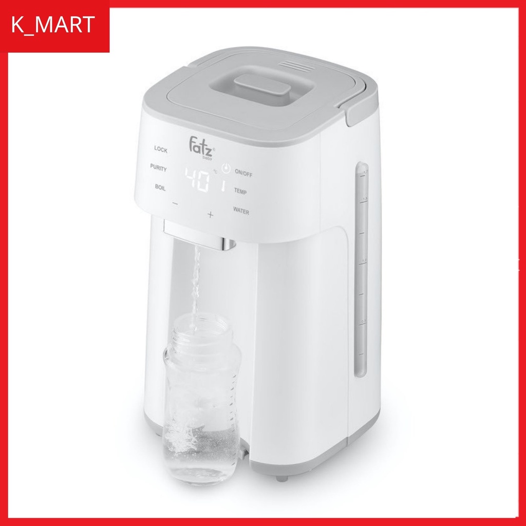 Bình đun và hâm nước pha sữa thông minh Fatzbaby - SMART 2 - FB3817TN [ K_MART Siêu thị tiện ích gia đình ]
