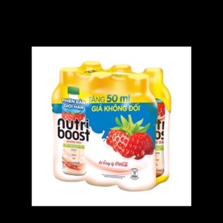 Nước uống sữa trái cây nutri boost vị dâu/cam