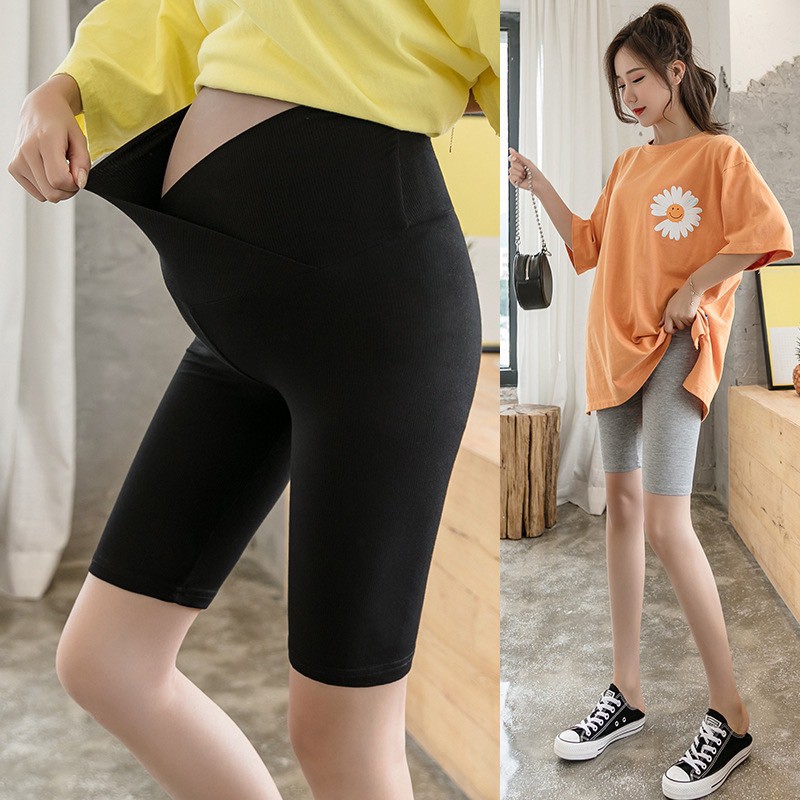 Quần bầu legging lửng cạp chéo chất vải ZIP mã ZIPCHEO1067