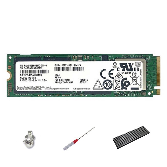 Samsung PM981a 256GB, M.2 NVMe PCIe SSD, hoạt động bền bỉ, tốc độ cao