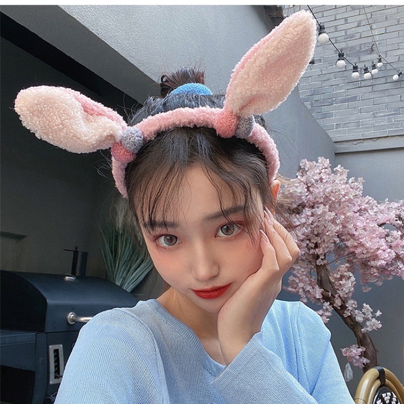 CC07 Cài tai thỏ cục bông nhỏ xinh