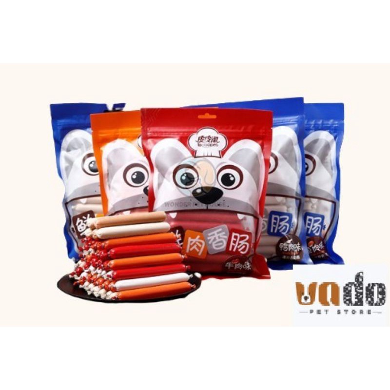 [30 cây] Xúc xích cho chó mèo Taobaopets, xúc xích Taotaopet