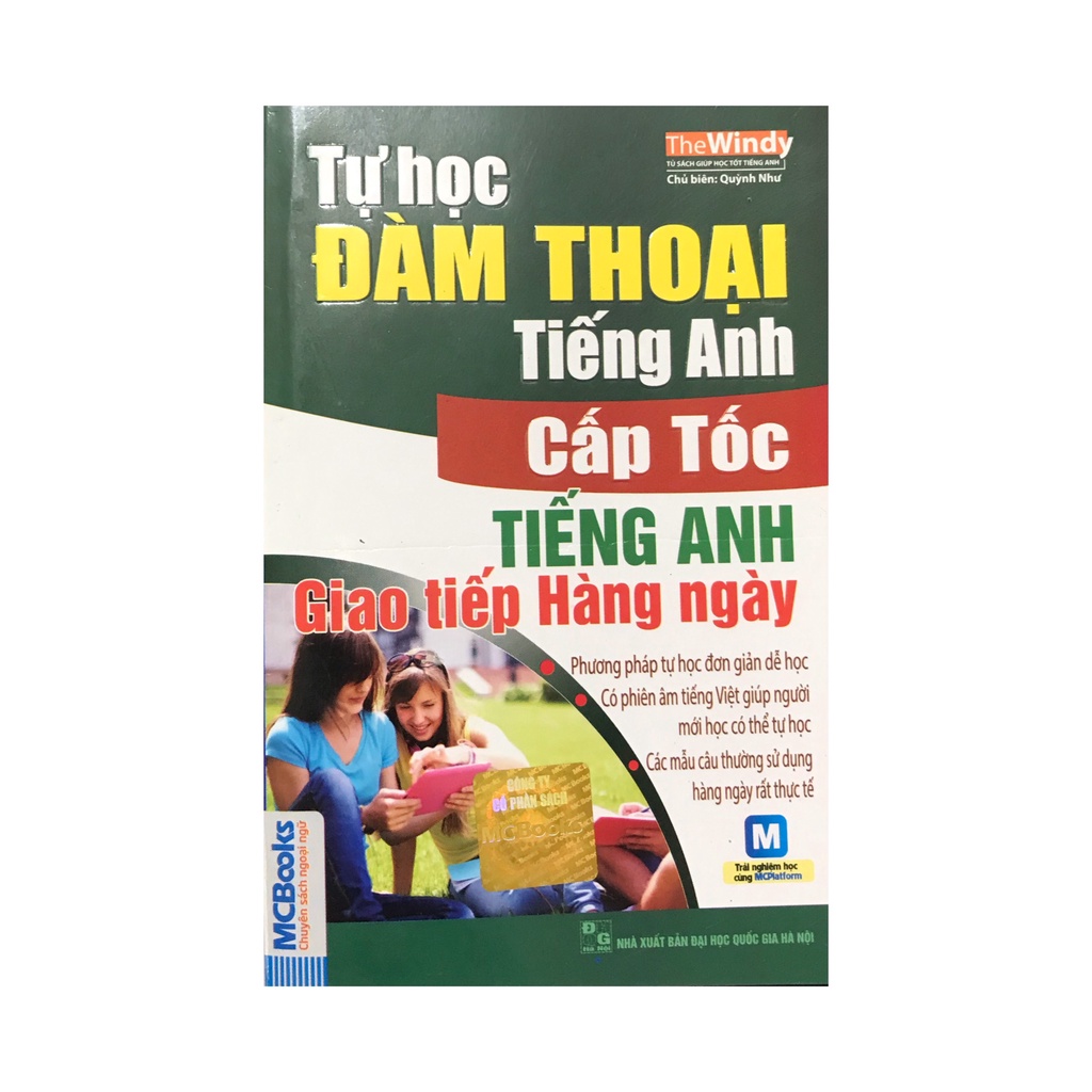 Sách Tự học đàm thoại tiếng anh cấp tốc tiếng anh giao tiếp hàng ngày ( MCBooks )