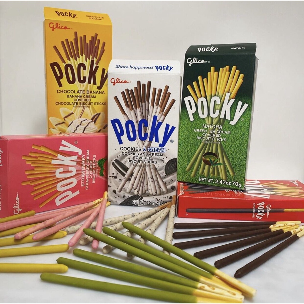 [Q.3[ QUẬN 3 [HỎA TỐC] GIA ĐÌNH BÁNH POCKY BÁNH QUE POKY CÁC LOẠI Vị Socola Hạnh Nhân Dưa hấu Chocolate Chuối