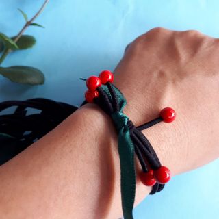 buộc tóc cherry 6 hạt nhỏ xinh