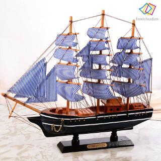 Mô Hình Thuyền Buồm Bằng Gỗ Trang Trí Nhà Cửa