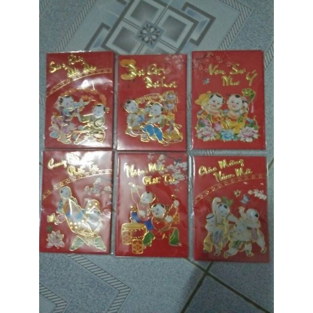 combo 20  bịch bao lì xì tết (mỗi bịch 6 cái)