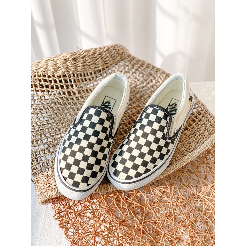 Vans caro slip on, giày vans caro nam nữ CHÍNH HÃNG cao cấp Full box