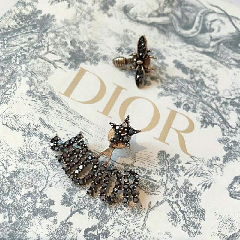 Bông Tai Dior Đính Đá Thời Trang 2021 Sang Trọng Cho Nữ