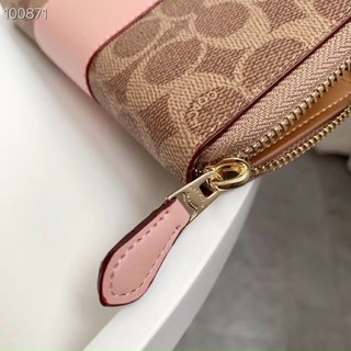 Ví Coach da thật pha canvas chất cực đẹp