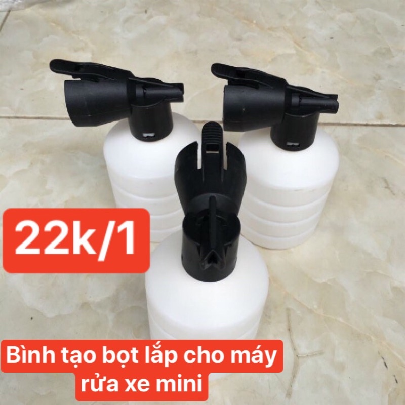 bình tạo bọt tuyết lắp vào máy rửa xe mini