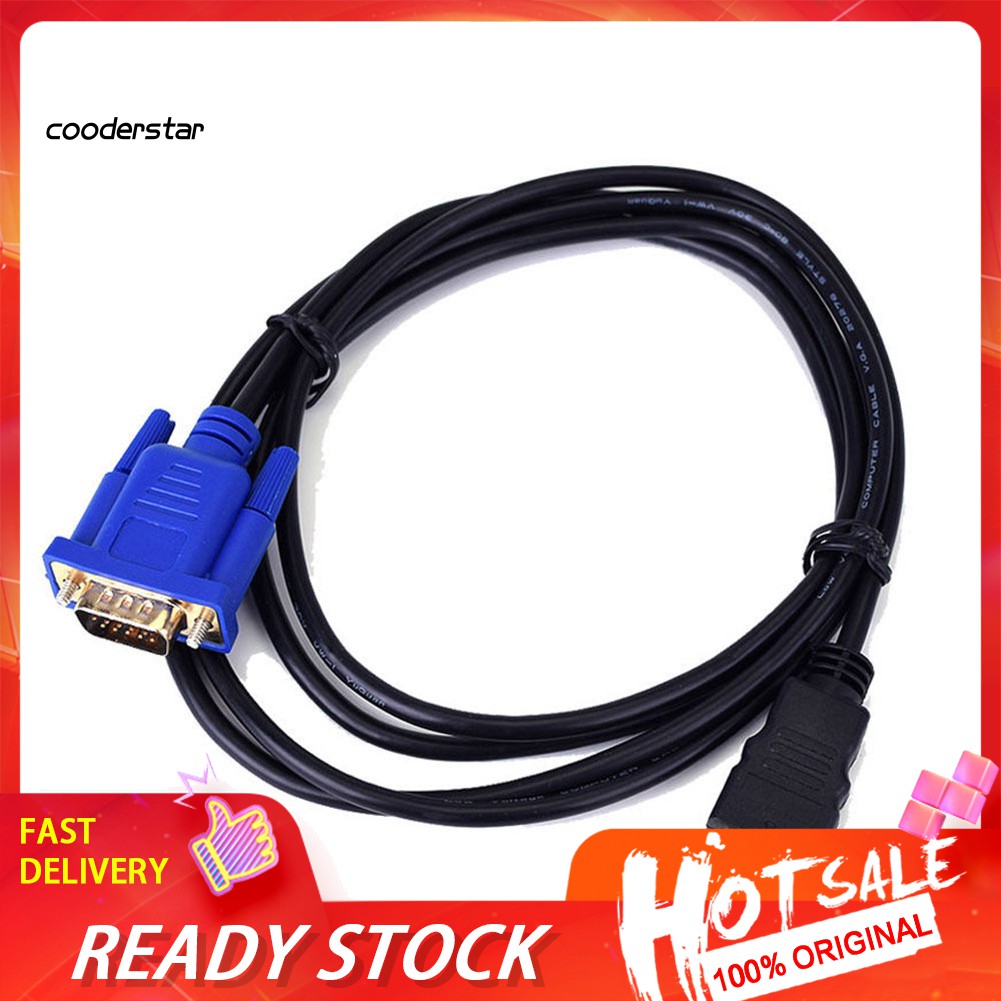 Cáp Chuyển Đổi Hdmi 6ft 1080p Sang Vga Cho Hdtv Dvd | BigBuy360 - bigbuy360.vn
