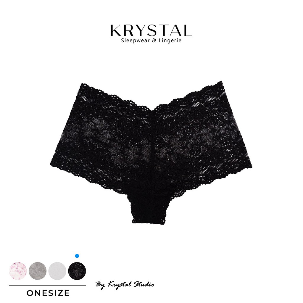 Quần lót ren Boxer lưng cao tới rốn ôm bụng KRYSTAL KQ17 | BigBuy360 - bigbuy360.vn