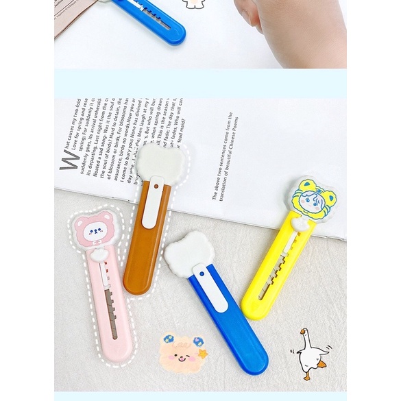 Dao Rọc Giấy Mini Hình Gấu Dễ Thương Tiện Lợi
