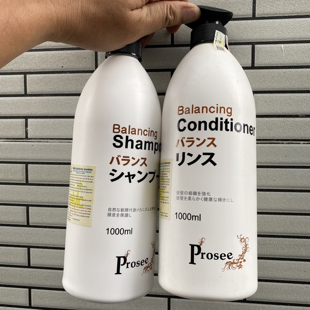 Dầu gội xã prosee dành cho tóc dầu, nhanh bết & gãy rụng balancing 1000ml