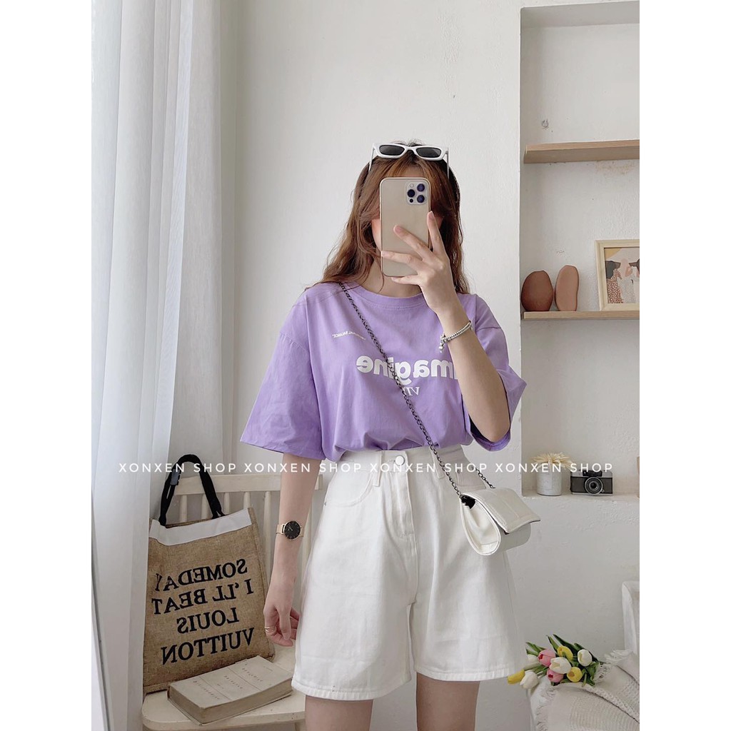 ÁO THUN NỮ XONXEN SHOP phom rộng chất cotton thoáng mát free size, mã 14