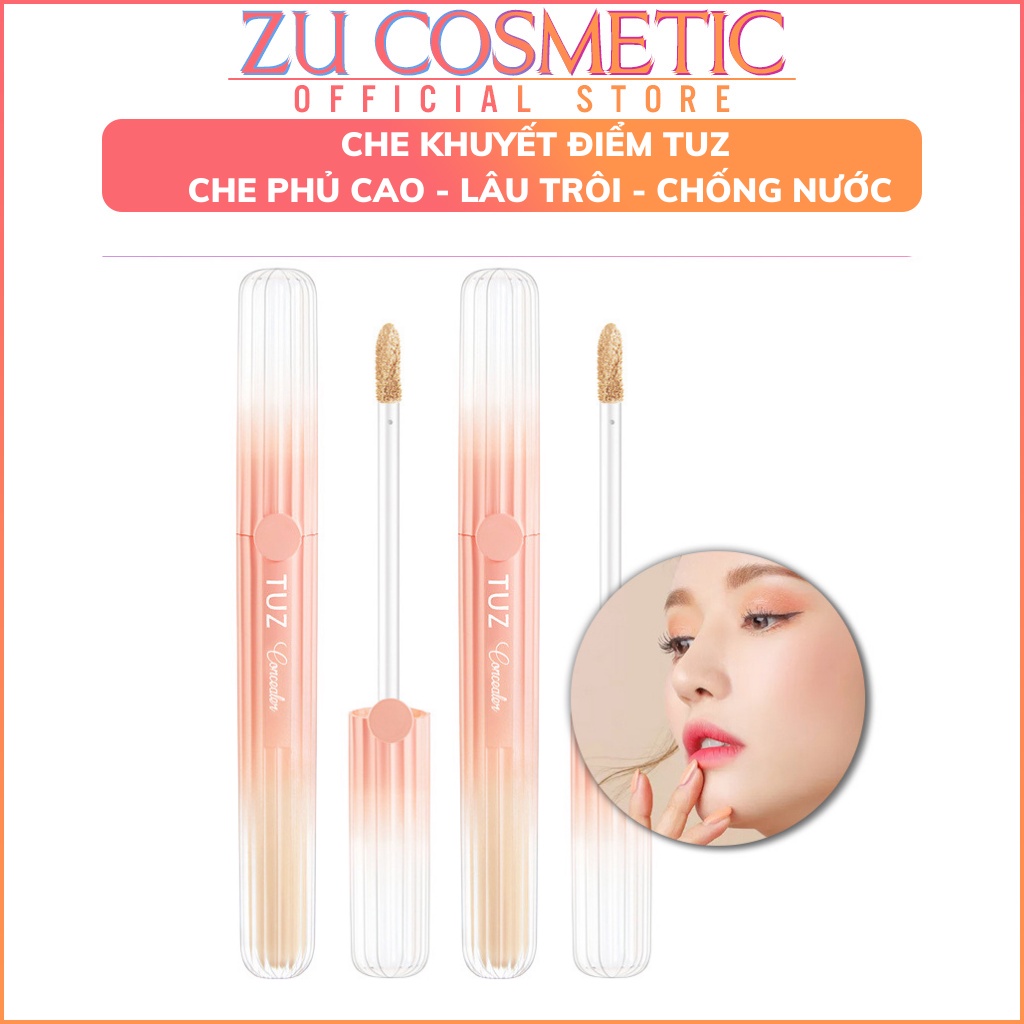 Kem Che Khuyết Điểm TUZ Perfect Concealer Lâu Trôi, Độ Che Phủ Cao, Chống thấm, Chống nắng SPF 50+ ZUZU Cosmetic