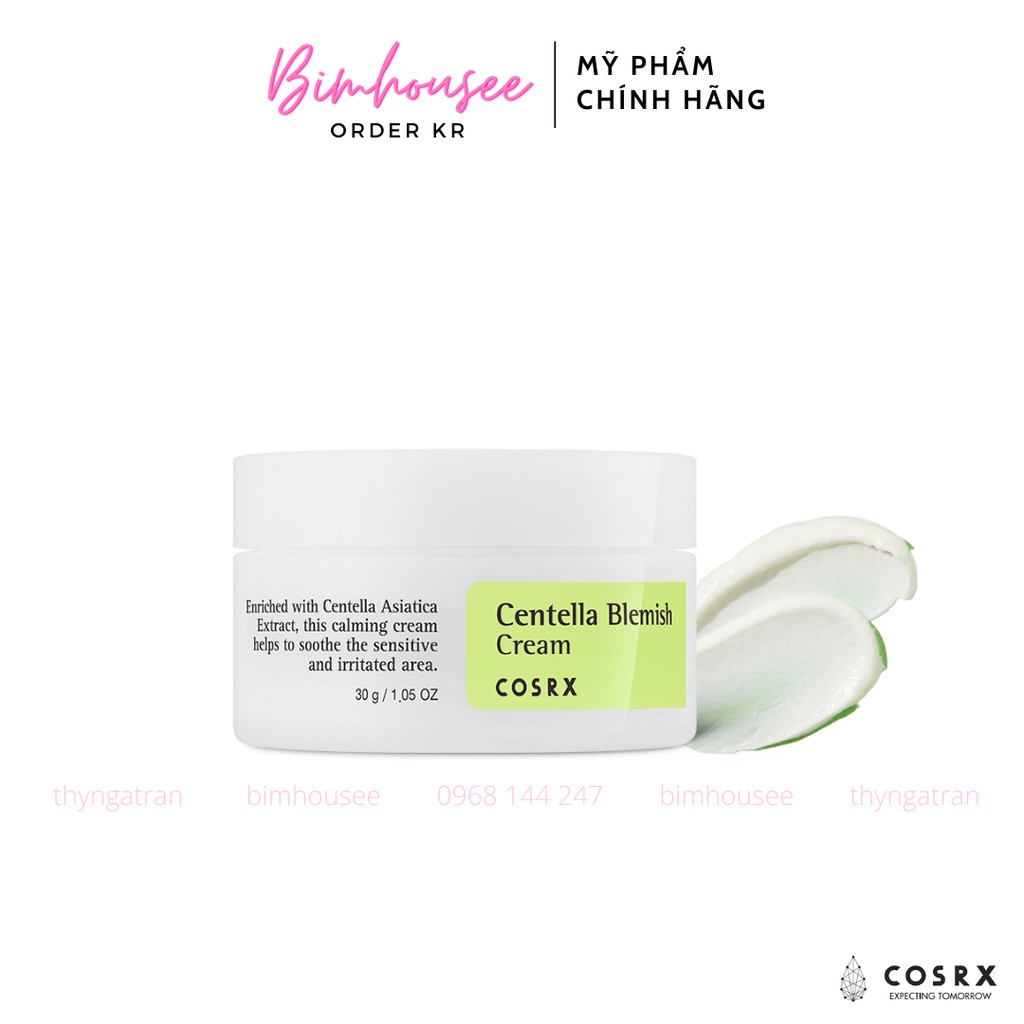 Kem dưỡng rau má cho da mụn COSRX Centella Blemish Cream