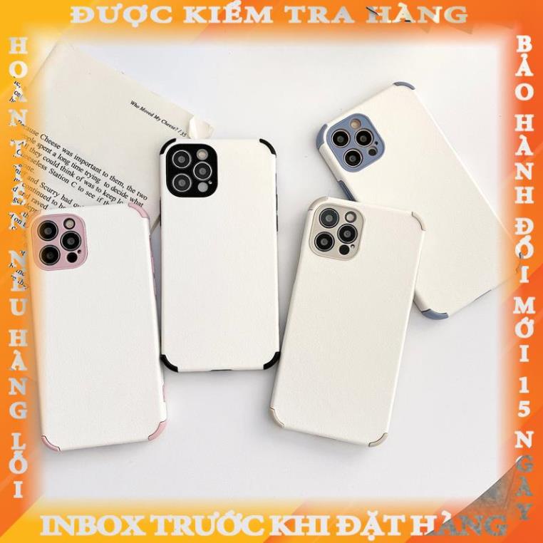 Ốp Lưng Da Cừu Màu Trơn Cho Iphone 7 / 8 / X / Xs / Xr / 11 / 12 /13/ Plus / Pro / Max / Mini thientuy