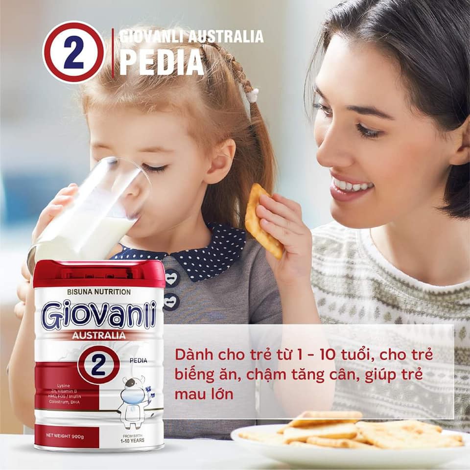 Sữa bột cho trẻ biếng ăn Giovanli Pedia 400gr