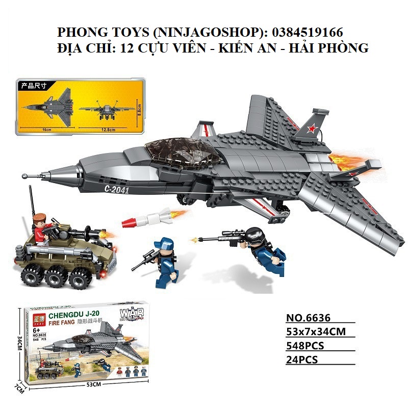 [Ảnh thật] Lắp ráp xếp hình Lego ZHBO 6636 : Phi thuyền đại chiến xe tăng 548 mảnh