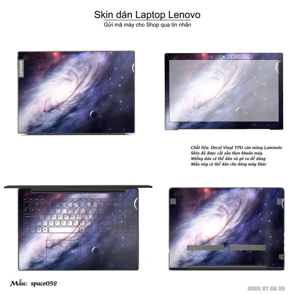 Skin dán Laptop Lenovo in hình không gian _nhiều mẫu 9 (inbox mã máy cho Shop)