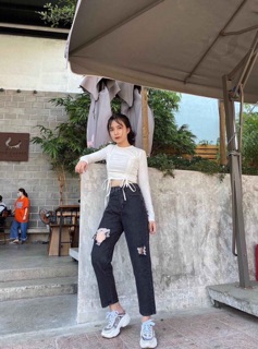 QUẦN BAGGY JEANS RÁCH