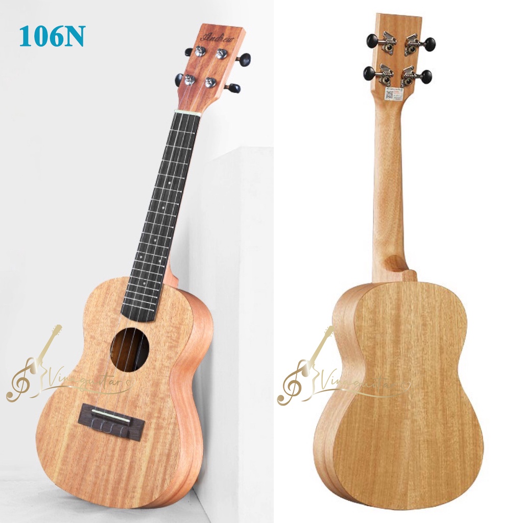 Đàn ukulele concert Andrew CX106N - ukulele 23inch chính hãng tặng full phụ kiện