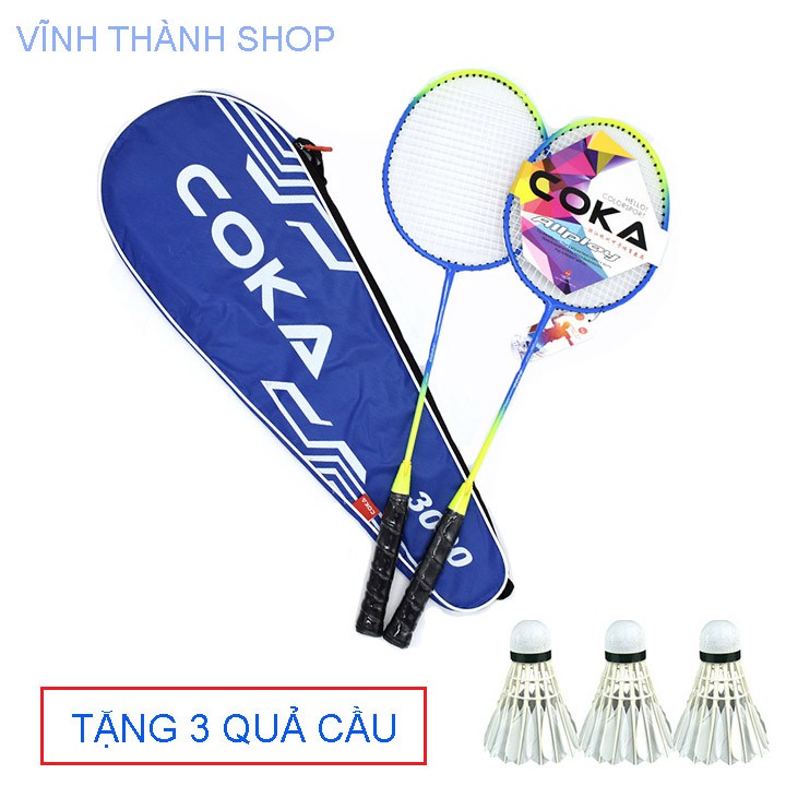 [ Tặng kèm 6 quả cầu ] Bộ 2 vợt cầu lông cao cấp - Vợt cầu lông khung hợp kim chuyên nghiệp