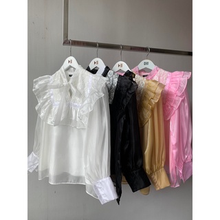 ÁO THIẾT KẾ ORGANZA PHỐI REN (ORGANZA LACE TOP)