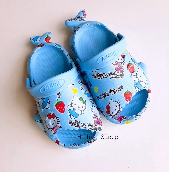 Dép Sục Có Quai Kitty Chống Trượt Êm Chân Cho Bé Gái Mihoshop