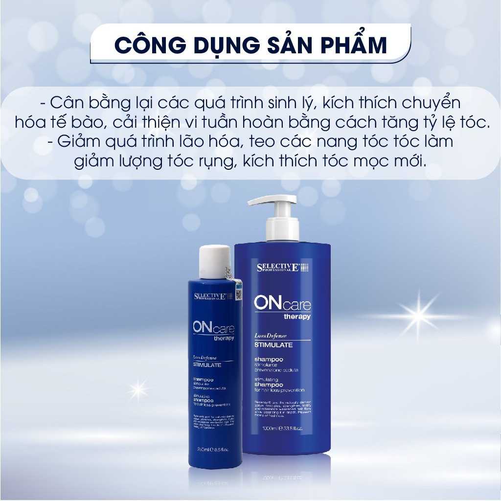 Combo Dầu Gội Xả Chống Rụng Tóc Chuyên Sâu, Kích Mọc Tóc Selective Dành Cho Tóc Yếu Mảnh Loss Defense 250ml-1000ml 76510