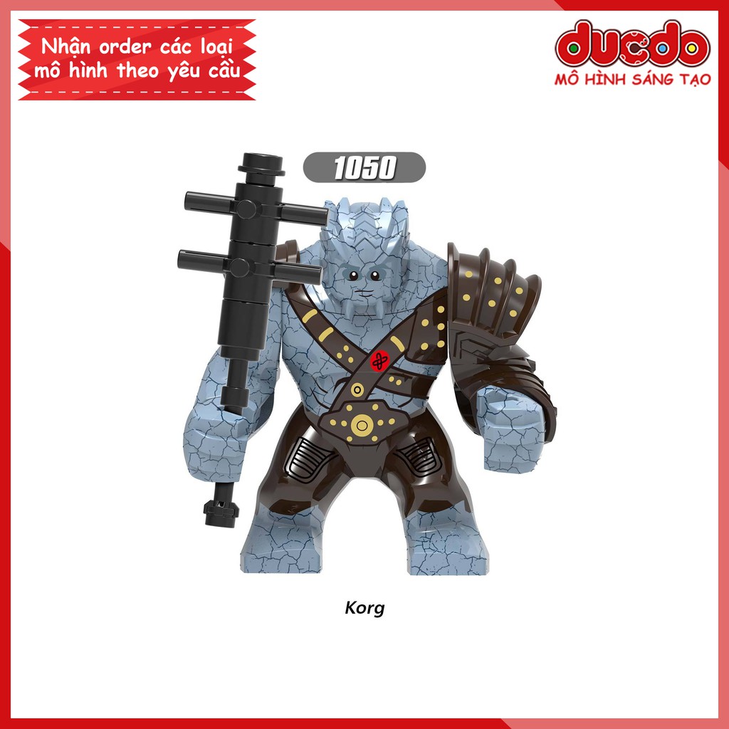 Bigfig nhân vật người đá Korg trong End Game - Đồ chơi Lắp ghép Xếp hình Mini Minifigures Big Fig EndGame X1050