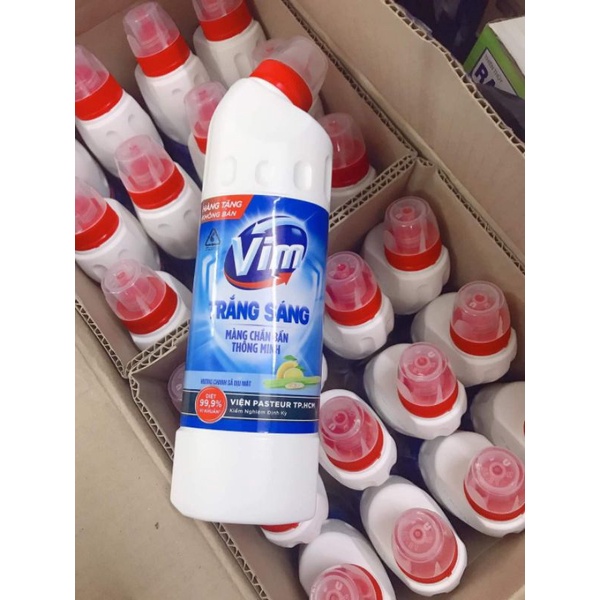 0Gel Tẩy Bồn Cầu VIM Trắng Sáng Chai 450ml ( Hàng Khuyến Mãi )